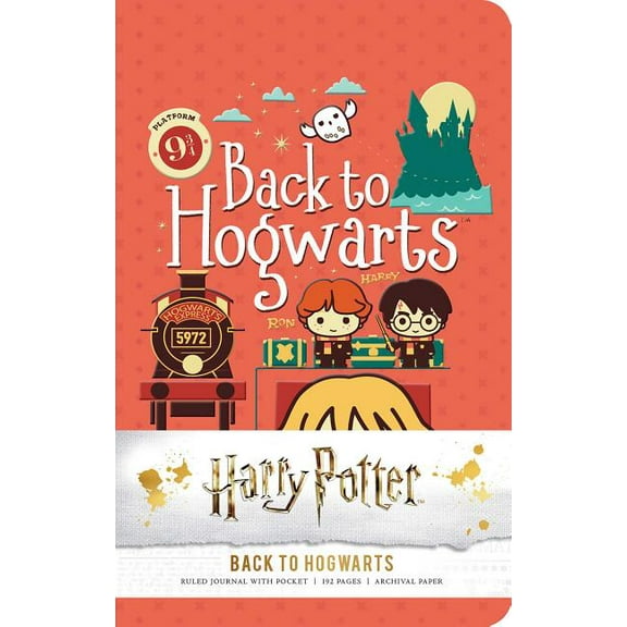 Harry Potter Harry Potter: Back to Hogwarts Ruled Pocket Journal, (Hardcover)