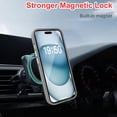 thumbnail image 5 of JTCASES for iPhone 15 Magnetic Case Support Wireless Charging, Car Mount, Thin Lightweight Rugged Shockproof Shell Anti-yellow Clear Silicone Frame, Grey, 5 of 7