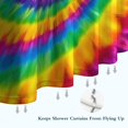 thumbnail image 6 of Rainbow Tie Dye Mandala Pattern Shower Curtain 72"x72" ,Bathroom Decorative Shower Curtains Set with 12 Hooks,Modern Waterproof Washable Shower Curtain, 6 of 6