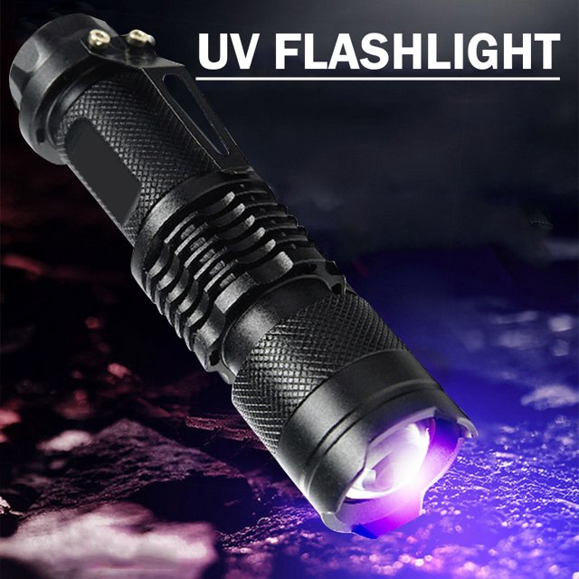 linterna ultravioleta Linterna LED UV, lámpara de inspección alimentada por batería, detector de manchas de orina para mascotas, herramientas