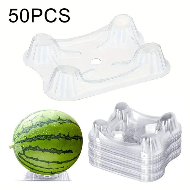 Protector de cuna de melón, soporte para plantas de jardín, para calabaza, melón, fresa 50 piezas