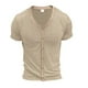 thumbnail image 5 of pstuiky Camisas de vestir de manga corta para hombre, Blusa básica de manga corta con cuello redondo y mangas cortas para hombre camisas casuales para hombre l, 5 of 5