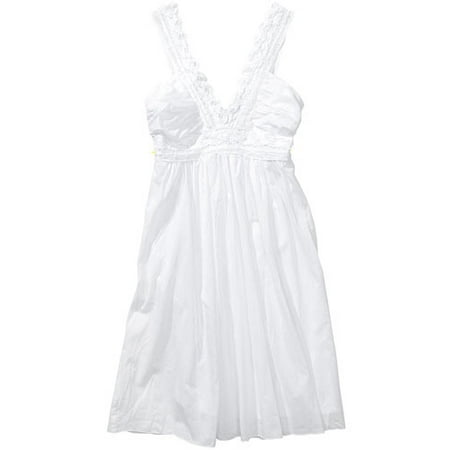 Juniors Lace-Trim Dress