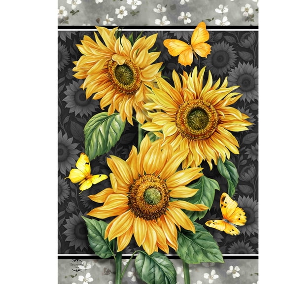 Briarwood Lane Summer Garden Flag 12x18 For Outdoor Elegant Sunflowers For Summer Garden Flag Flags For Outside