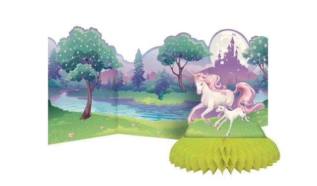 Access Unicorn Fantasy Honeycomb Centerpiece, 1 Ct
