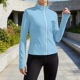 thumbnail image 6 of UDAUDU Women's Plus Size Sun Shirts UPF 50+ UV Protection Clothing Long Sleeve Full Zip Jacket Lightweight 2026 Workout Athletic Tops Sky Blue 5XL, 6 of 7