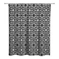 thumbnail image 2 of Creative Products Black Tile 71x74 Shower Curtain, 2 of 7