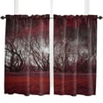 thumbnail image 5 of Red Trees Starry Sky Forest Curtain For Living Room Kids Bedroom Kitchen Window Curtains Home Interior Drapes, 5 of 7