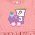 thumbnail image 4 of Inktastic 3rd Birthday Train 3 Year Old Girl Girls Toddler Dress, 4 of 5