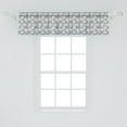 thumbnail image 2 of Ambesonne Geometric Window Valance, Flower Buds Vintage, 42" x 12", Grey Beige, 2 of 3