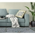 thumbnail image 5 of Aquatic Peacock Indoor/Outdoor Pillow with Removable Cover in Yellow 26x26, 5 of 6