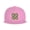 Pink, variant on Flat Bill Snapback Hats for Men Women Army Camouflage Pattern Hip Hop Style Plain Baseball Cap Gray