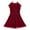 DT-Wine, variant on DailyTrove Women's Strapless Fit & Flare Maxi Dress, Solid Color, Evening Party & Formal Event Wear, Stretchy Satin , Ruffled Hem