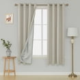 thumbnail image 5 of Deconovo Blackout Curtain, Light Beige, 52x72 Inch, Set of 2, Room Darkening Drapes, 5 of 6