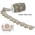 thumbnail image 5 of 7.5 Yard Flower Lace Trim 1.5” Embroidery Lace Ribbon Vintage Decorative Lace Trim Metallic Lace Fabric Ribbon for DIY Clothing Sewing DIY Crafts Dress Hair Accessories Curtain Home Decor, 5 of 7