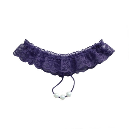 

Jygee Women Beading Sexy Panties Transparent Lace Underwear Briefs
