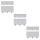 thumbnail image 4 of Cortina de ventana de encaje de Fibra Toystoory 2 piezas Blanco 160x60cm + 160x30cm, 4 of 6