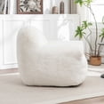 thumbnail image 4 of Chair, Comfy with Back Support, Faux Fur Bean Bag Chair Adults and Kids, Stuffed Floor Sofa for Living Room, Bedroom, Apartment, 4 of 18