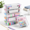 Multicolor, variant on 6 Pack Multicolor Extra Large Plastic Pencil Case Storage Set
