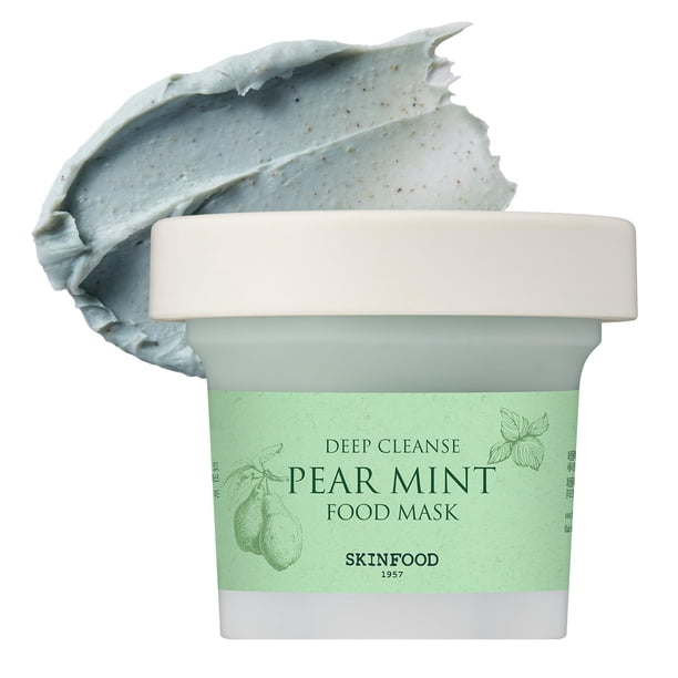 Limpiador de poros facial SKINFOOD Mascarilla con pera y menta 120 g con arroz