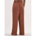 thumbnail image 2 of No Boundaries Satin Sleep Pants with Scallop Lace Trim, 30.75'' Inseam, Women’s, 2 of 4