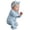 P72 Light Blue, variant on Tfken Baby Girl Onesie Long Sleeve Fall Winter Comfy Casual Bodysuit With Headband Daily Wear Soft Kids Classic Clothes Size 0-3 Months Blue
