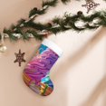 thumbnail image 7 of Yiaed Rainbow Melting Ice Cream Print Christmas Stockings, Christmas Stockings Hanging Ornaments, Christmas Stockings for Family Christmas Holiday Decorations, 7 of 7