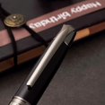 thumbnail image 3 of Ballpoint Pens Black Pens Medium Ball Point 1.0mm Smooth Writing Grip Metal Retractable Executive Business Office Fancy Nice Gift Pen for Men Women, 3 of 5