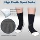 thumbnail image 4 of 2 Pairs Non Slip Sport Soccer Socks Anti Slip Football Grip Socks Unisex Athletic Sports Socks With Rubber, 4 of 5