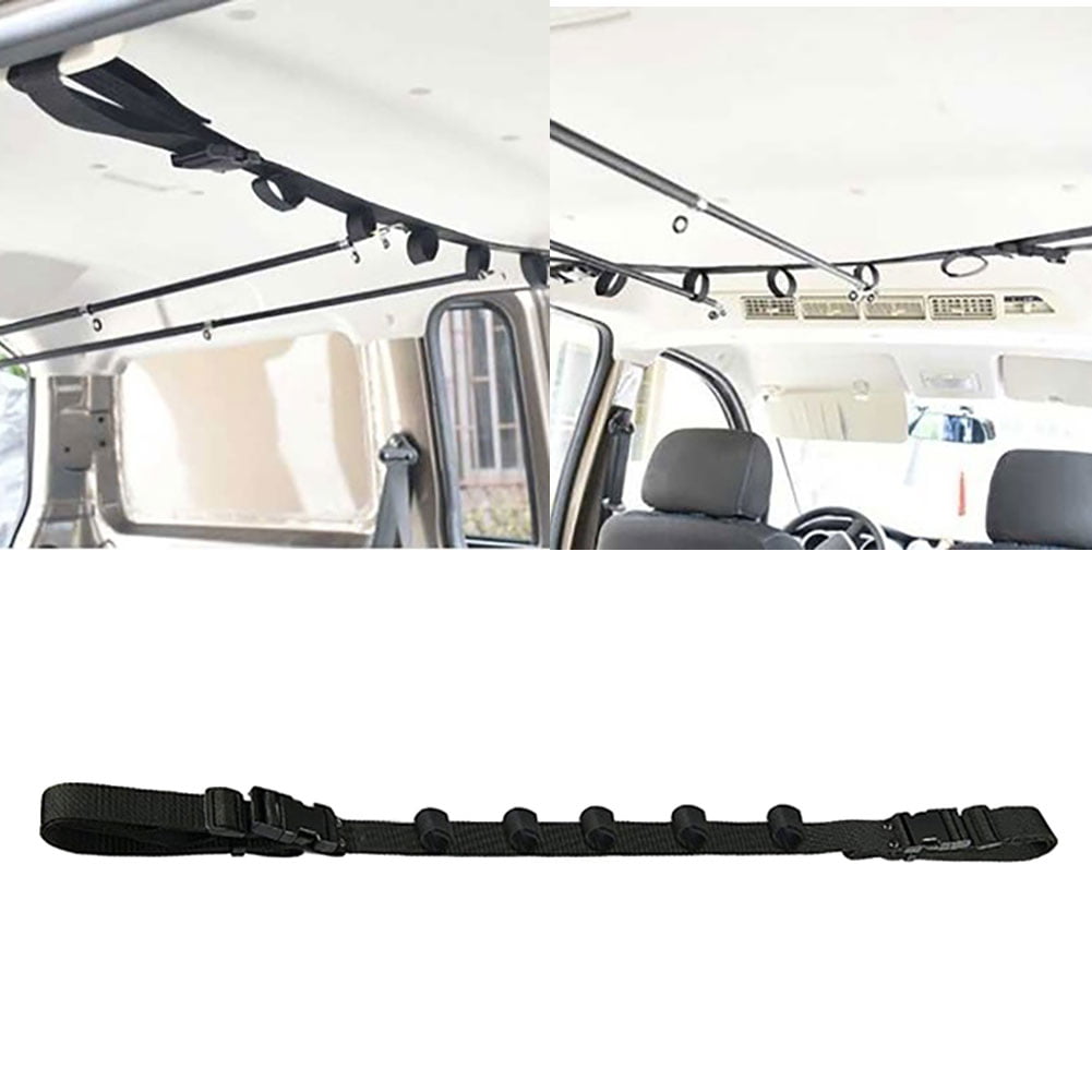 Fishing Rod Car Holder Strap - Hatchback Car Vehicle Fishing Rod Pole  Holder Magic Tape Strap Belt Storage Rack 