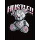 thumbnail image 2 of 1pc Women'S Casual Polyester T-Shirt with Pink Distressed Bear Print, Crew Neck, Medium Stretch Knit Fabric, Animal Pattern, All-Season Comfort Fit, 2 of 6