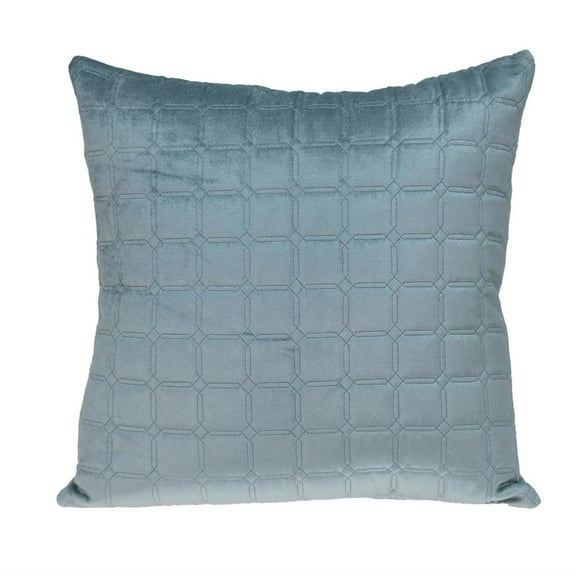 Parkland Collection Marrisa Transitional Quilted Gray Throw Pillow