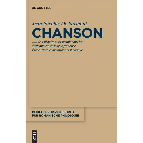 Beihefte Zur Zeitschrift FÃ¼r Romanische  Chanson, Book 353, (Hardcover)