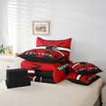 thumbnail image 5 of YST 7 Piece Bed in a Bag King Size Comforter Set Ice Hockey Bedding Set,Hockey Reversible Design Bed Set,Winter Sports Soft Microfiber Comforter with Sheet Set,All Season,New Jersey, 5 of 5