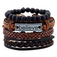 thumbnail image 4 of Bracelet en Cuir pour Hommes Fait Main, 4 of 5