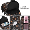 thumbnail image 4 of Sling Backpack,Halloween Dancing Skeletons and Pumpkins Pattern Sling Bag with Water Bottle Holder,Waterproof Sling Bag for Men/Women with Headphone Jack for Hiking,Travel, 4 of 6