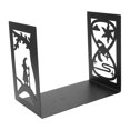thumbnail image 1 of 2pcs Metal Bookend Desktop Bookshelf Storage Book Documents Divider Can Hold Large and Heavy Books, Suitable for Home, School, Office, 1 of 7