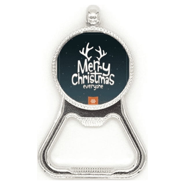 Merry mas Reindeer Cartoon Pattern Metal Beer Bottle Cap Opener Duty Stainless Steel