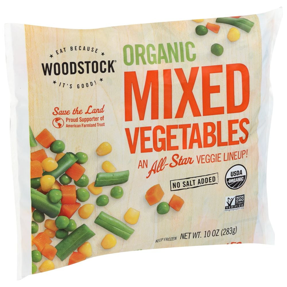 Woodstock Farms Organic Mixed Vegetable, 10 Ounce -- 12 per Case.