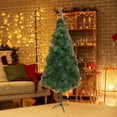 thumbnail image 6 of MXTPOV Premium Artificial Christmas Tree, Green Pine Christmas Tree with Tree Stand, Pre-attached Hinged Branches Xmas Tree, Christmas Decorations, Easy to Assemble, 7ft, 6 of 6