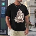 thumbnail image 4 of Knights Templar Vivacious Men's Cotton Short Sleeve HD Print Tee for Casual T-Shirt Crew Neck Top Black S, 4 of 7