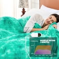 thumbnail image 6 of PMONPA Electric Heated Blanket, 51"x61" Heating Blanket for Adult, Soft Flannel & Sherpa, 10 Heating Levels & 1-8 Hours Auto off, Teal, 6 of 8