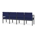 thumbnail image 5 of Fauteuil de Réception en Acier Lenox pour Salle d'Attente 4 Places / Acier Charbon / Bleu, 5 of 5