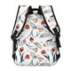 thumbnail image 4 of Disketp Tulips Flowers Mochila Estampada para Hombre y Mujer – Mochila Ligera Clásica con Múltiples Bolsillos para Universidad, Trabajo y Viajes-One Size, 4 of 5
