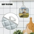 thumbnail image 4 of 4Pcs Pot Holder for Kitchen, Rustic - Textured Cow Art Composition Square Heat Resistant Hotpads, 8x8in Non Slip Dirt-Proof Kitchen Cook Oven Potholders Machine Washable, 4 of 5