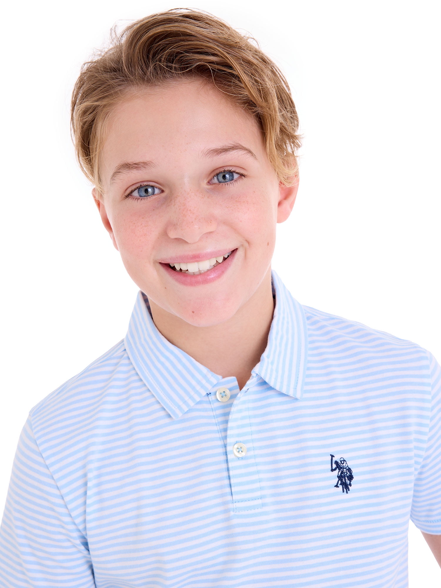 U.S. Polo Assn. Boys Everyday Play Jersey Polo, Sizes 4-18