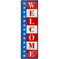 thumbnail image 2 of Northlight Americana "Welcome" Metal Porch Board Sign Decoration - 40", 2 of 7
