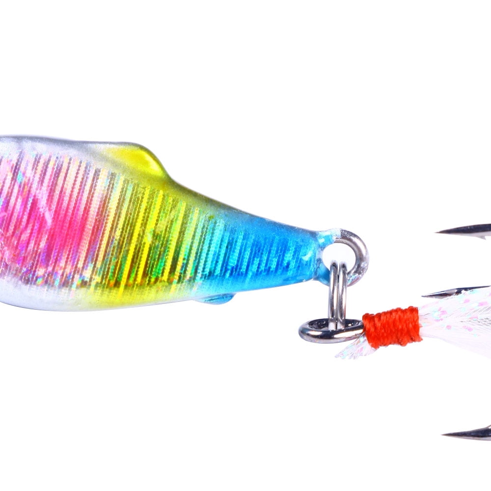 HENGJIA Spinnerbait Fishing Lures, 6pcs Composite Blade Spinner Baits, Metal Hard Baits Freshwater for Bass Walleye,2.36in/0.53oz