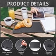 thumbnail image 3 of Large Slate Cheese Boards for Meat and Appetizer Platters, 16x10 Inch Black Charcuterie Board Set of 4, Natural Slate Stone Plate Tray for Laser Engraving Wedding Party Housewarming Gift, 3 of 7