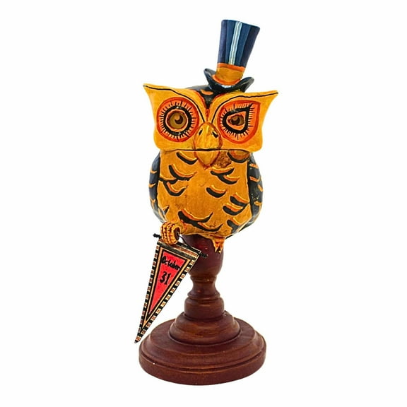 Jorge De Rojas Ozzie Owl Polyresin Halloween Bird October 43034